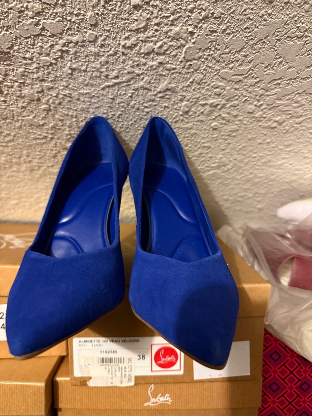 Gianni Bini Cobalt Blue Suede Pointed-Toe Pumps